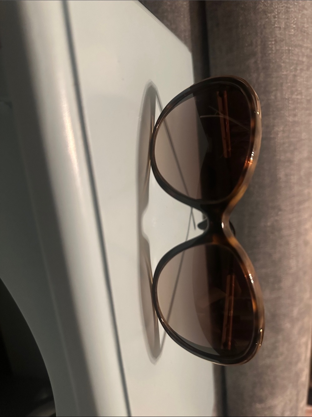 CHANEL Brown Tortoiseshell Oversized Women's Sunglasses